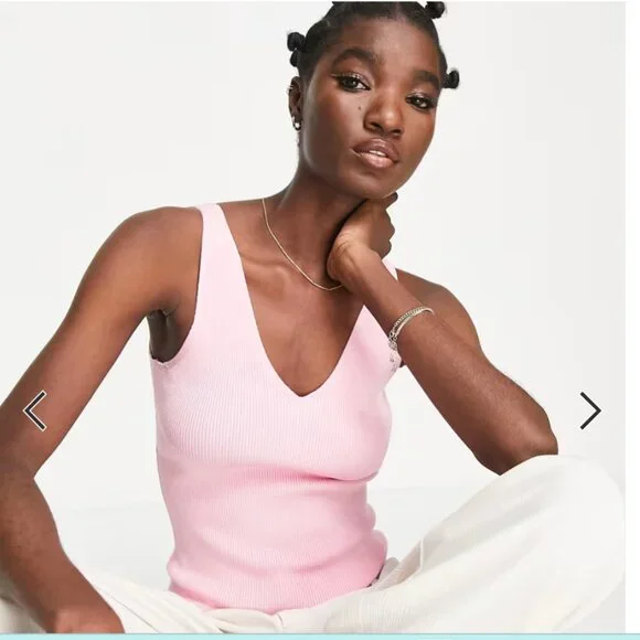 NWT & Other Stories knitted tank top in pink OR red SIZE S - Picture 1 of 7